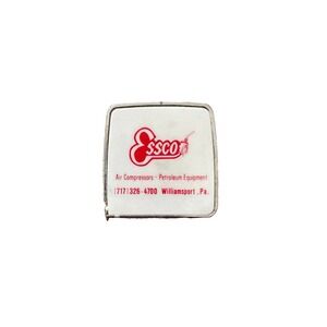 Essco Petroleum Advertising Lufkin Chrome White Tape Measure